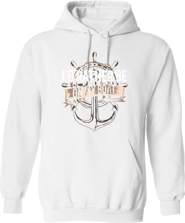 Id Rather Be Metal Detecting Vintage Gift For Metal Detectors Hoodie - White