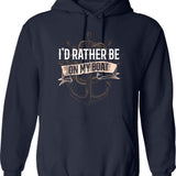 Id Rather Be Metal Detecting Vintage Gift For Metal Detectors Hoodie - Navy