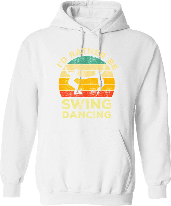 Id Rather Be Playing Shuffleboard Vintage Gift For Shuffleboard Players Hoodie - White