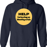 Iddqd - God Mode Hoodie - Retro Graphic Pullover Hoodie for Men & Women - Navy