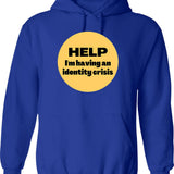Iddqd - God Mode Hoodie - Retro Graphic Pullover Hoodie for Men & Women - Blue