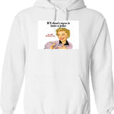 If I Die Water My Plants Hoodie - White