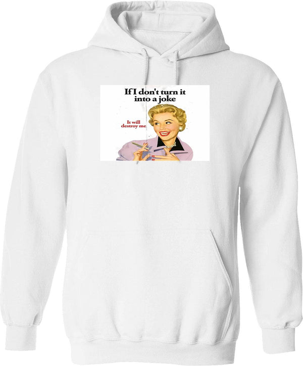 If I Die Water My Plants Hoodie - White