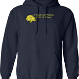 If You Can Read This The Bitch Fell Off Biker Back Print Shirt - Navy