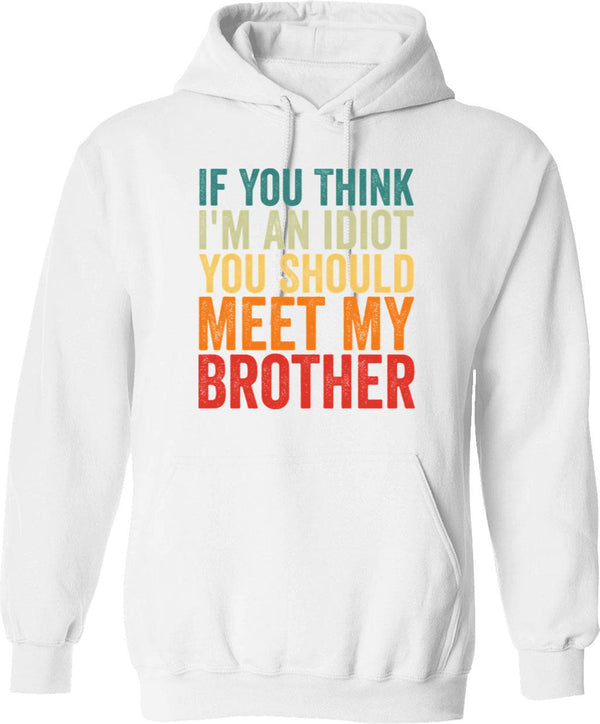 If You Feel It Chase It Vintage Design Hoodie - White