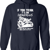 If You Think I'm Awesome You Should Meet My Twin Sister Funny Twins Gift Idea Christmas Gifts (1) Hoodie - Navy