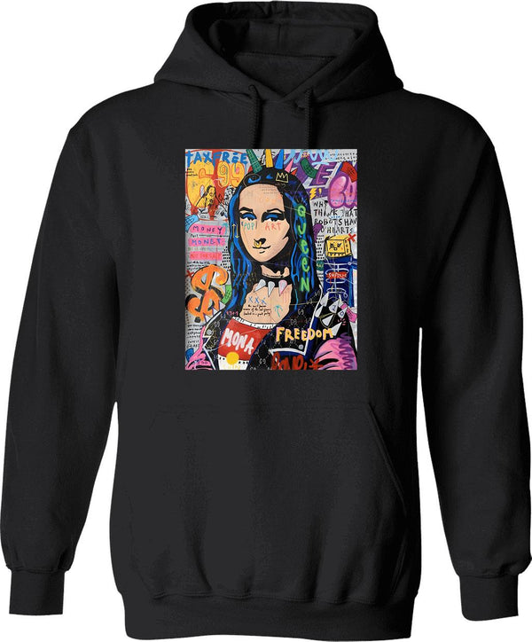 Igloo Hoodie - Retro Graphic Pullover Hoodie for Men & Women - Black