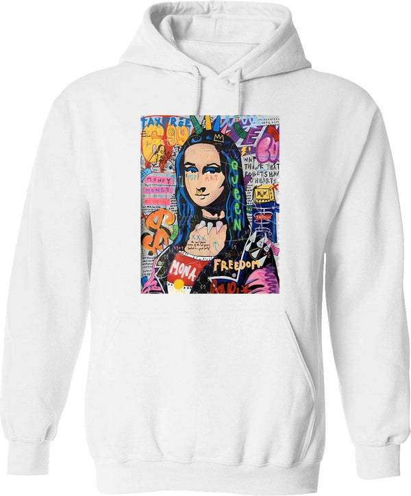 Igloo Hoodie - Retro Graphic Pullover Hoodie for Men & Women - White