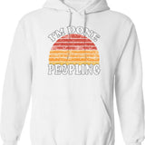 Im A Certified Glizzy Guzzling Gladiator - Vintage Style Hoodie - White