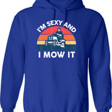Im Saving Anal For Marriage Hoodie - Retro Graphic Pullover Hoodie for Men & Women - Blue