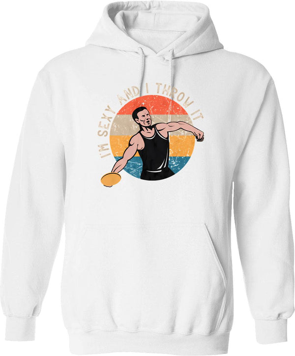 Im Sexy And I Mow It Vintage Funny Lawn Care Gift For Dads Hoodie - White