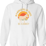 In A Situation Raccoon Hoodie - Retro Graphic Pullover Hoodie for Men & Women - White