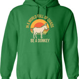 In A Situation Raccoon Hoodie - Retro Graphic Pullover Hoodie for Men & Women - Green