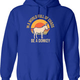 In A Situation Raccoon Hoodie - Retro Graphic Pullover Hoodie for Men & Women - Blue
