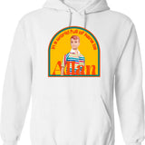 In A World Full Of Chaos Be A Donkey Retro Sunset Design Hoodie - White