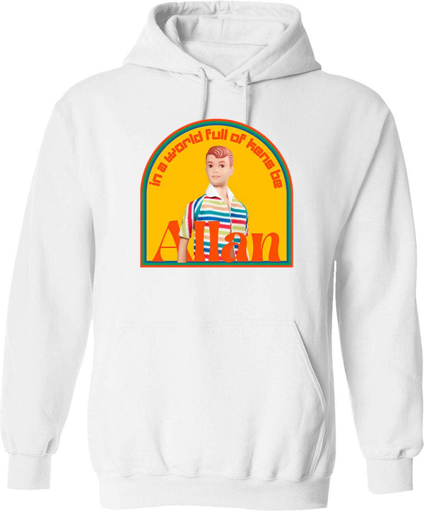 In A World Full Of Chaos Be A Donkey Retro Sunset Design Hoodie - White