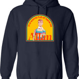 In A World Full Of Chaos Be A Donkey Retro Sunset Design Hoodie - Navy