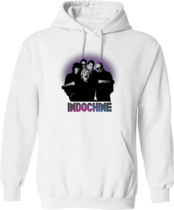 Indiana Corn Hoodie - Retro Graphic Pullover Hoodie for Men & Women - White