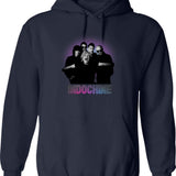 Indiana Corn Hoodie - Retro Graphic Pullover Hoodie for Men & Women - Navy