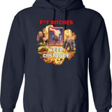 Indochine Hoodie - Retro Graphic Pullover Hoodie for Men & Women - Navy