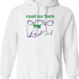 Inked And Educated Traditional Tattoo Hoodie - Retro Graphic Pullover Hoodie for Men & Women - White