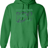 Inked And Educated Traditional Tattoo Hoodie - Retro Graphic Pullover Hoodie for Men & Women - Green