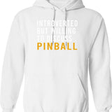 Introvert Social Club Funny Introvert Gift Anti Social Humor Sarcastic Quote Vintage Badge Hoodie - White