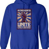 Introverted But Willing To Discuss Pinball Funny Pinball Hoodie - Blue
