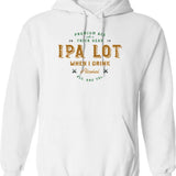 Introverts Unite Separately Hoodie - Retro Graphic Pullover Hoodie for Men & Women - White