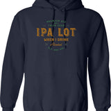 Introverts Unite Separately Hoodie - Retro Graphic Pullover Hoodie for Men & Women - Navy