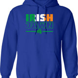 Ipa Lot When I Drink Alcohol Distressed Graphic Hoodie - Blue