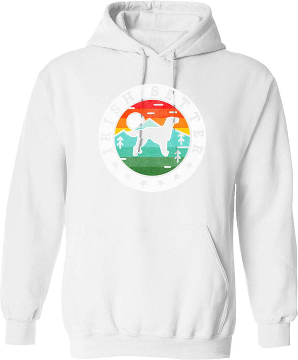 Irish Jawn Hoodie - Retro Graphic Pullover Hoodie for Men & Women - White
