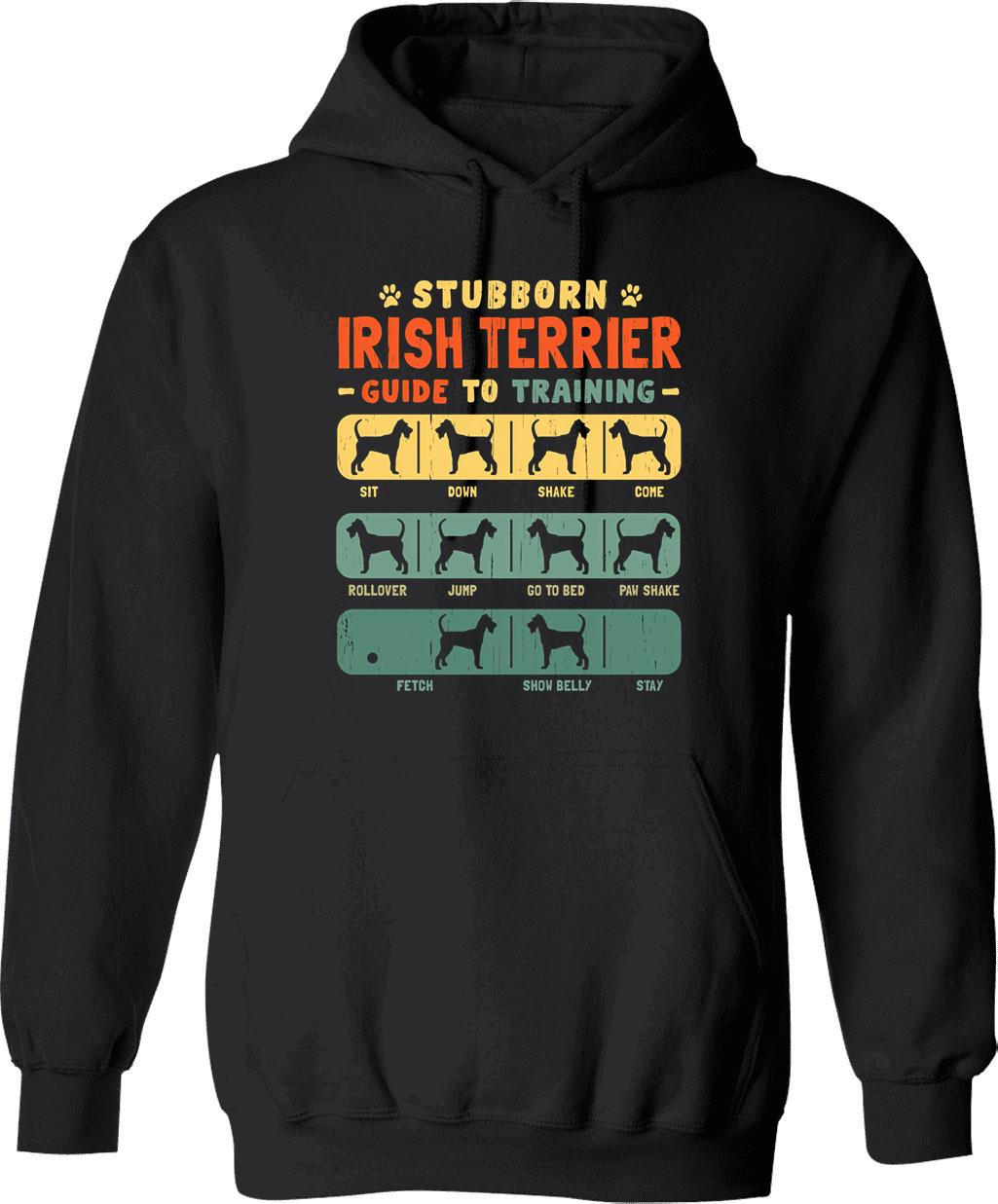 Irish Setter Dog Summer Vintage Hoodie - Retro Graphic Cosy Pullover - Black