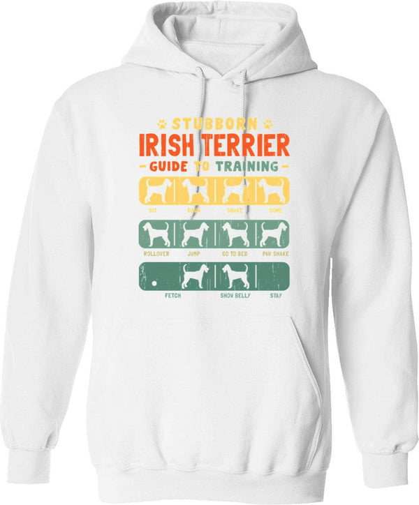 Irish Setter Dog Summer Vintage Hoodie - Retro Graphic Cosy Pullover - White