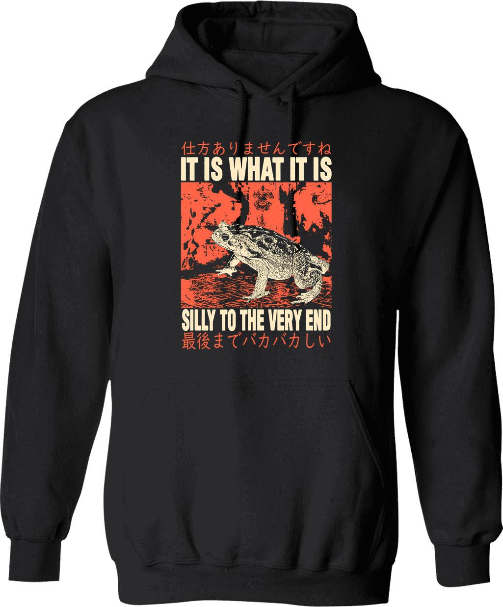 It Is What It Is And It Is Not Great Vintage Hoodie - Black