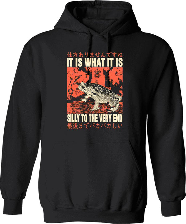 It Is What It Is And It Is Not Great Vintage Hoodie - Black