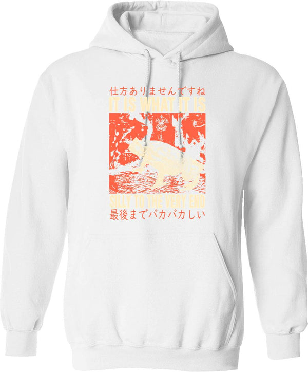 It Is What It Is And It Is Not Great Vintage Hoodie - White
