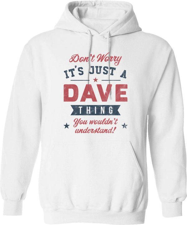 It's A Chris Thing Hoodie - Retro Graphic Pullover Hoodie for Men & Women - White