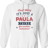 It's A Mike Thing Hoodie - Retro Graphic Pullover Hoodie for Men & Women - White