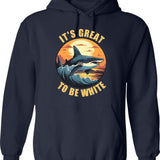 It's Britknee Shirt Hoodie - Retro Graphic Pullover Hoodie for Men & Women - Navy