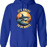 It's Britknee Shirt Hoodie - Retro Graphic Pullover Hoodie for Men & Women - Blue