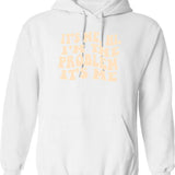It's Just Another Half Mile Or So Camping Vintage Hoodie - White