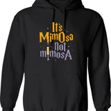 It's Mimosa Not Mimosa Funny Vintage Hoodie - Black
