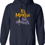 It's Mimosa Not Mimosa Funny Vintage Hoodie - Navy