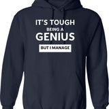It's Really Too Unfair Hoodie - Retro Graphic Pullover Hoodie for Men & Women - Navy