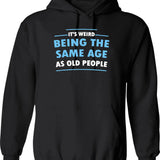 It's Tucked Into My Socks Hoodie - Retro Graphic Pullover Hoodie for Men & Women - Black