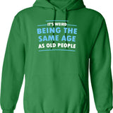 It's Tucked Into My Socks Hoodie - Retro Graphic Pullover Hoodie for Men & Women - Green