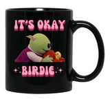 It's Okay Birdie Nanalan Wonderful Girl Black Coffee Mug, Gift Coffee Mug - Black