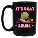 It's Okay Birdie Nanalan Wonderful Girl Black Coffee Mug, Gift Coffee Mug - Black
