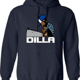 J Cole Rapper Vintage Rap Music (1) Hoodie - Navy